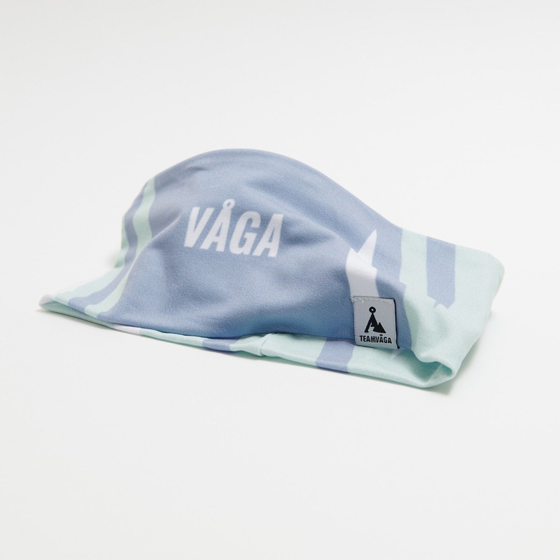 Running Headband|Aqua/Pastel Blue/White|One Size