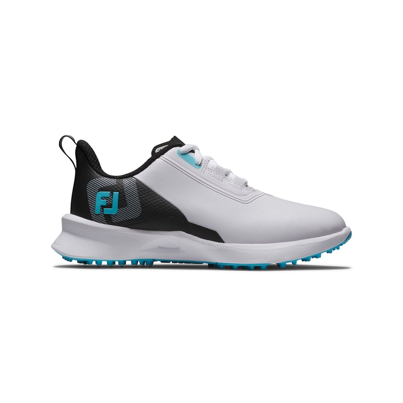 FJ Fuel Junior Golf Shoes|White/Black/Blue|UK1|UK2|UK3|UK4|UK5|Regular