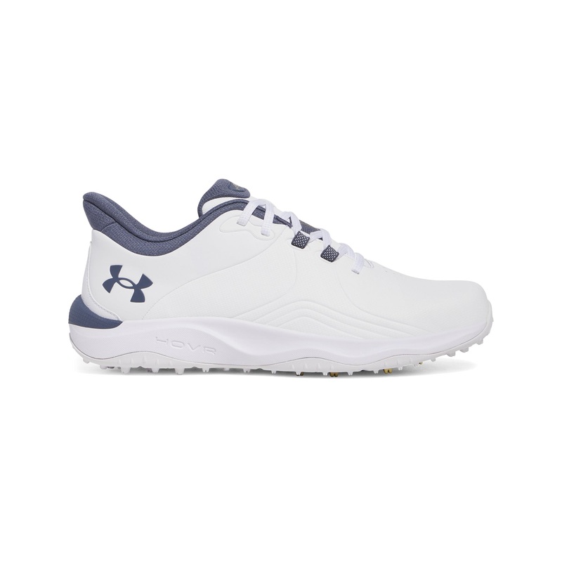 UA Drive Pro SL Golf Shoes|White/Downpour/Metallic Gold|UK8|UK8.5|UK9|UK9.5|UK10|UK10.5|UK11