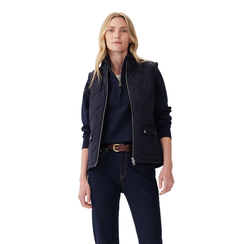 Willippa Quilted Vest Womens|Navy|UK8|UK10|UK12|UK14