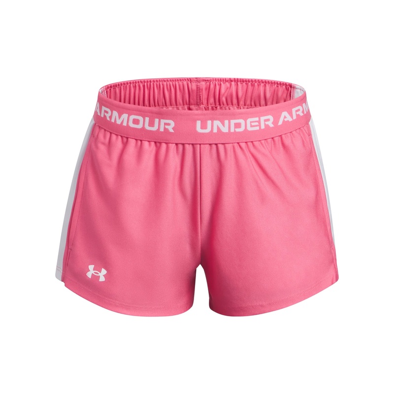 UA Tech Play Up Shorts Junior|Super Pink|YS 8-10Yr|YM 10-12Yr|YL 12-13Yr