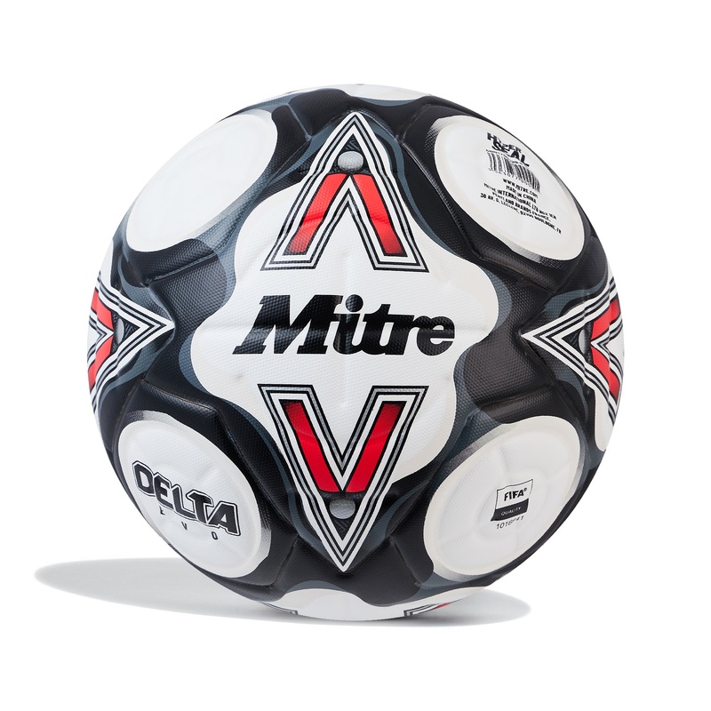 Delta Evo 24 Match Football|White/Black/Bib Red|4|5