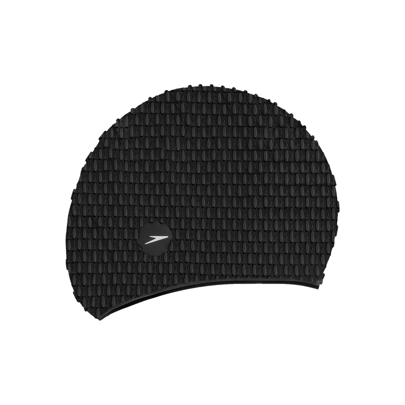 Bubble Swim Cap|Black|Adult