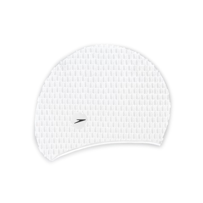 Bubble Swim Cap|White|Adult