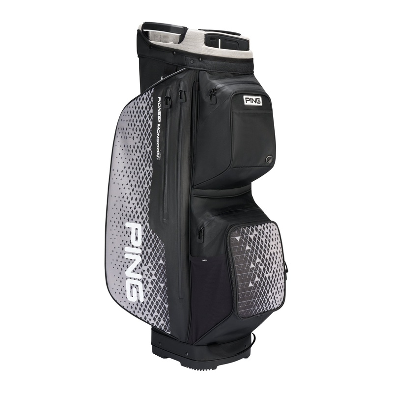 Pioneer Monsoon Golf Cart Bag|Black/Grey|One Size