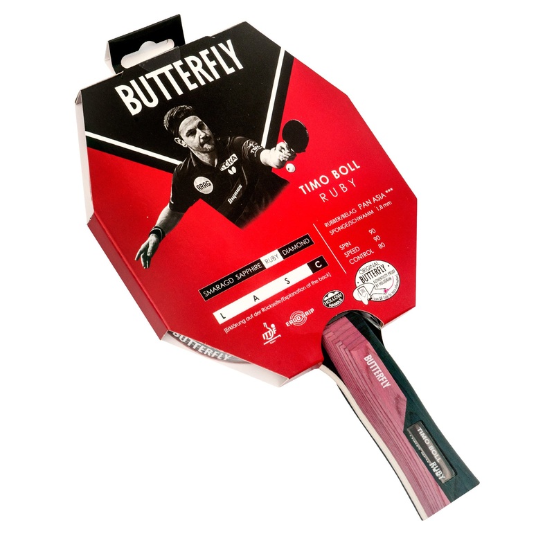 Timo Boll Ruby Table Tennis Bat