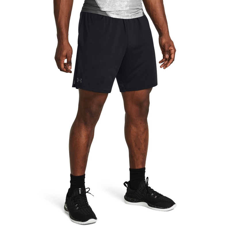 UA Tech Vent 7 Shorts|Black/Black/Castlerock|Small|Medium|Large|X-Large