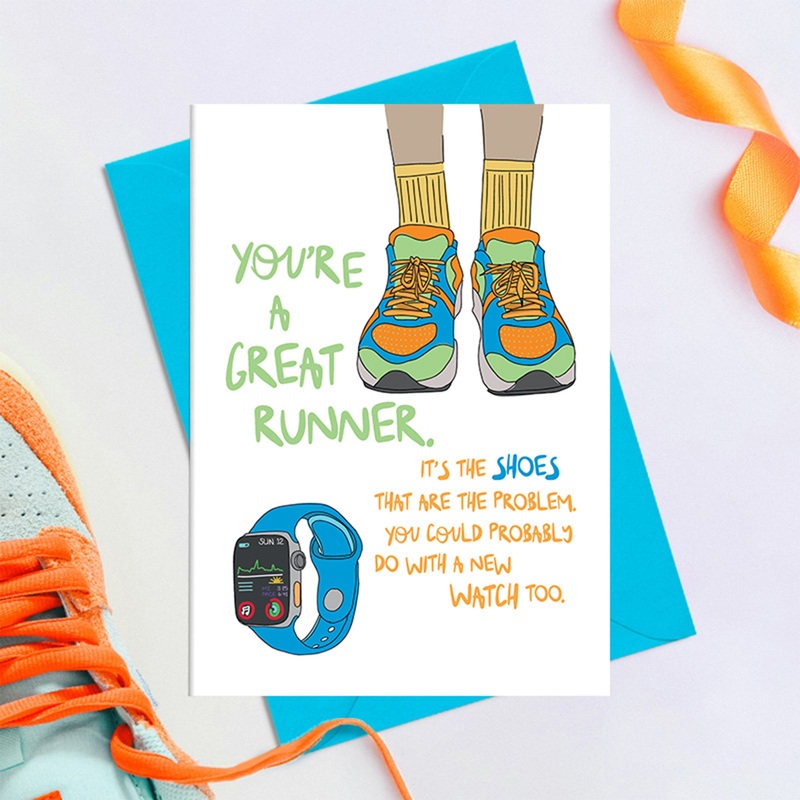 The shoes are the problem – Greetings Card