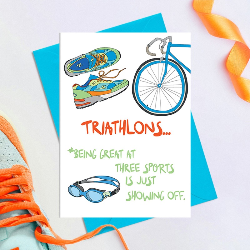 Triathlons – Greetings Card|Misc|One Size