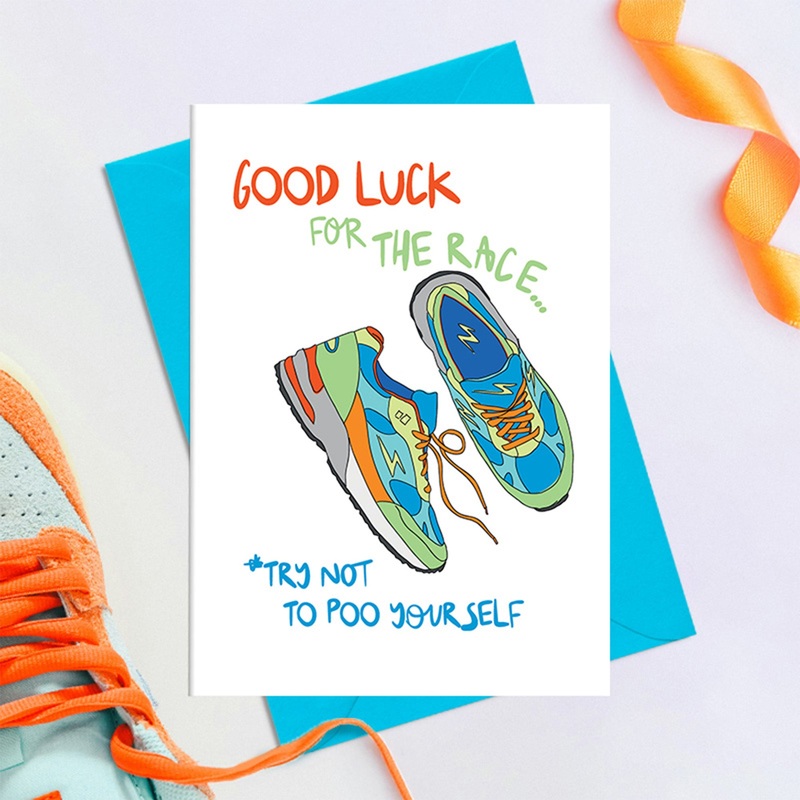 Try not to poo yourself – Greetings Card