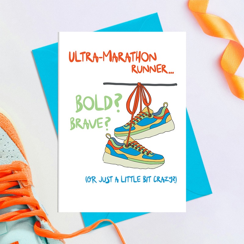 Ultra Marathon Runner – Greetings Card