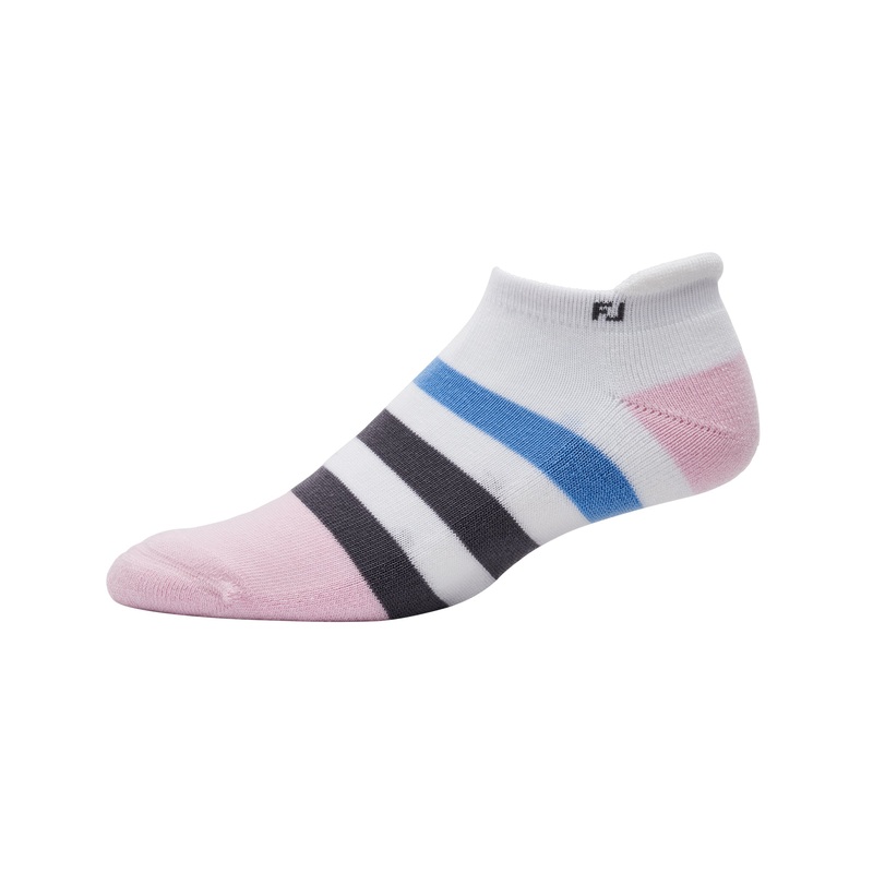 Prodry Roll Tab Sock Womens|White/Pink/Grey|UK4-7