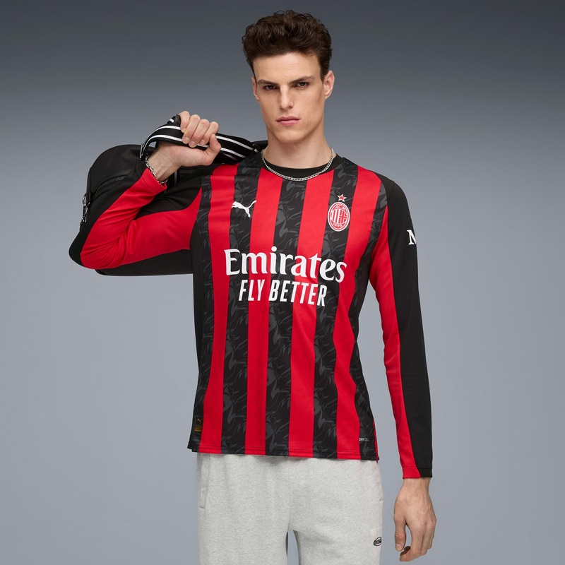 AC Milan 25/26 Home L/S Football Shirt
