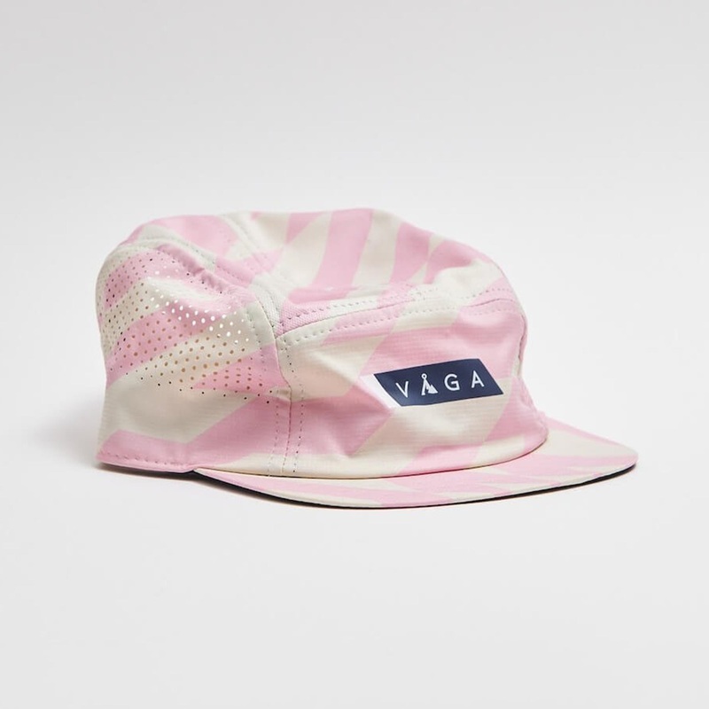 Feather Racing Cap|Taupe Grey/Pastel Pink/Navy Blue|One Size
