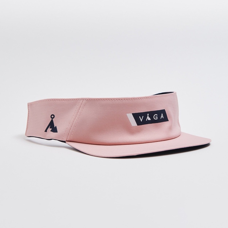 Feather Racing Visor|Peach/Navy Blue|One Size