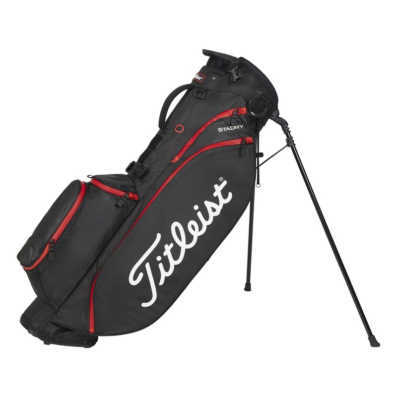 Players 4 StaDry Stand Bag|Black/Black/Red|One Size