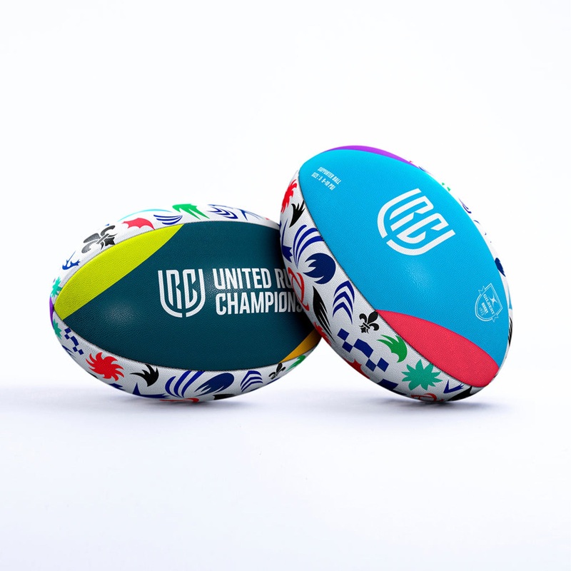 URC Supporters Rugby Ball|White/Multi|5