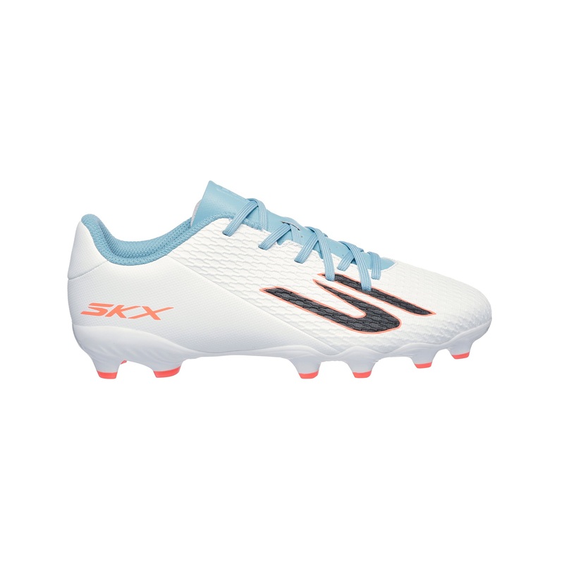 SKX2 Kids MG Football Boots|White/Blue|UKC13|UK1|UK2|UK3|UK4|UK5