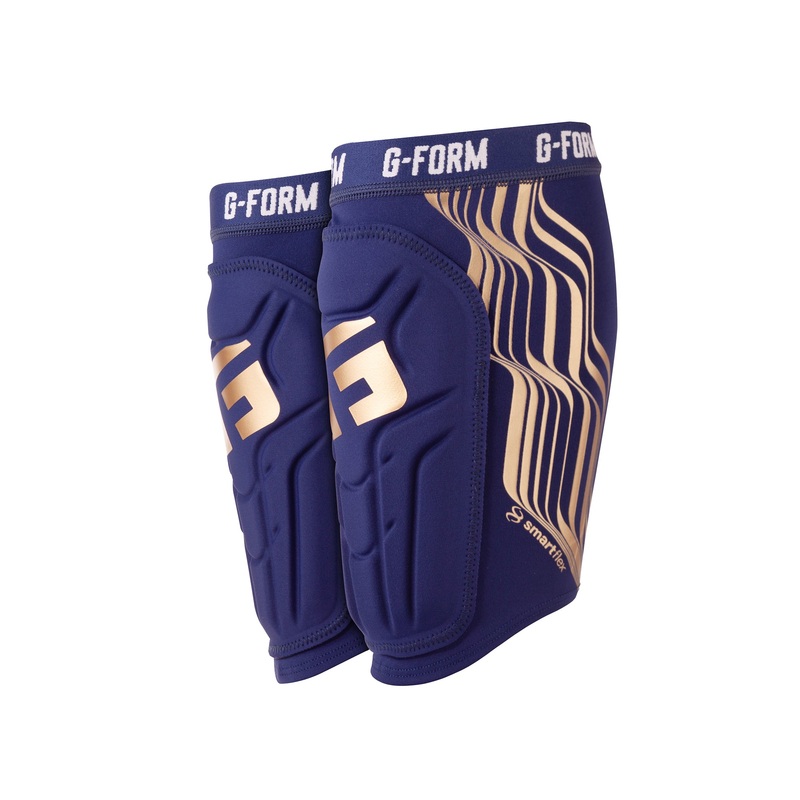 Youth V2 Shin Guard CE|Navy/Gold|S/M|L/XL