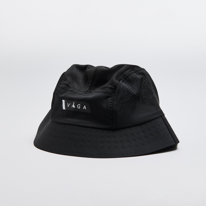 Feather Bucket Hat|Black|Medium|Large