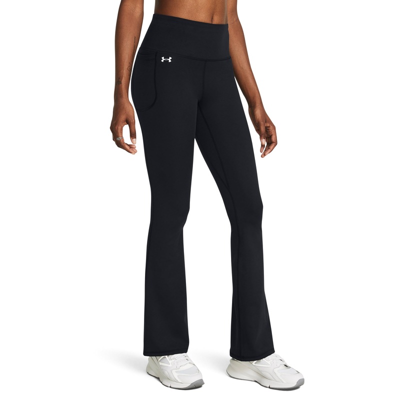 UA Motion Flare Pants Womens|Black/White|X-Small|Small|Medium|Large