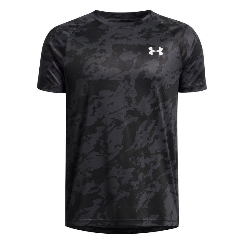UA Tech 2.0 SS Tee Jnr|Black/White|YS 8-10Yr|YM 10-12Yr|YL 12-13Yr