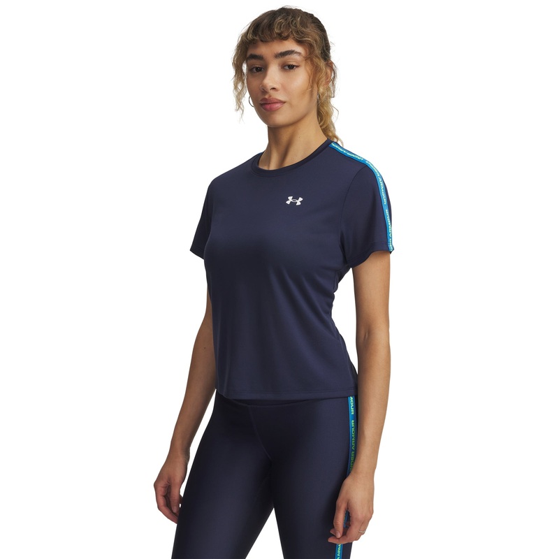 UA Tech Short Sleeve Wordmark Tape Womens