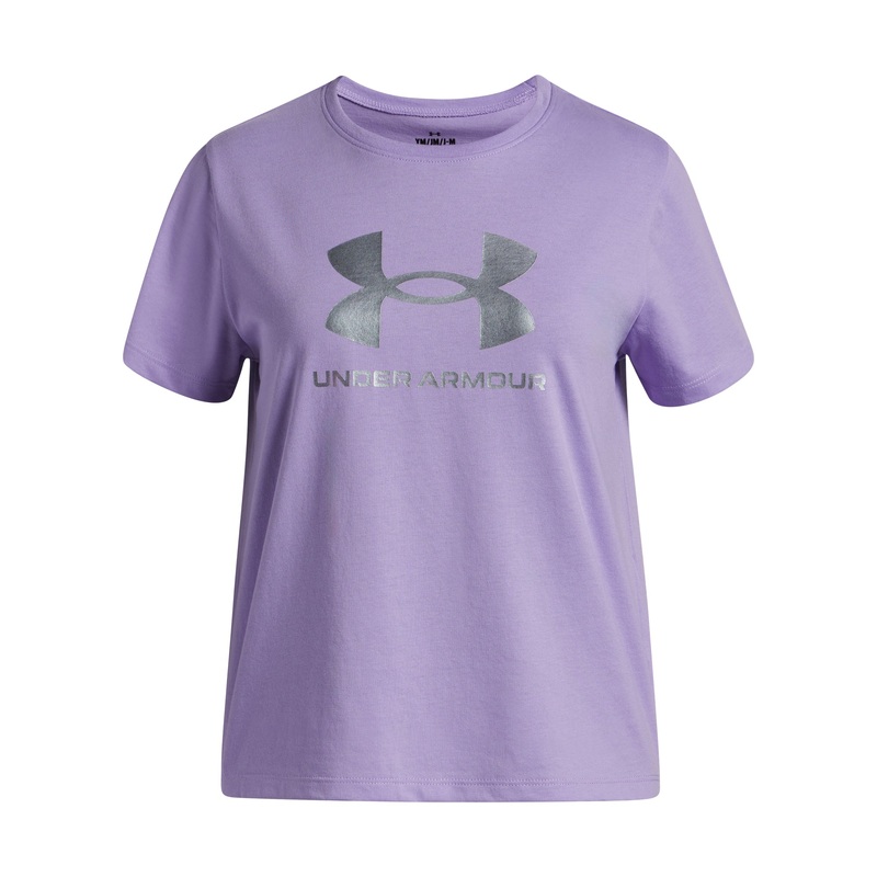 UA Rival Shimmer Short Sleeve Top Junior