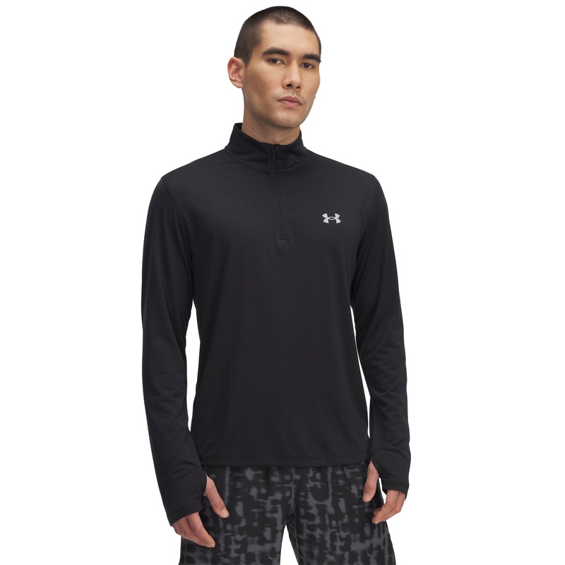 UA Launch 1/4 Zip Top|Black/Reflective|Small|Medium|Large|X-Large