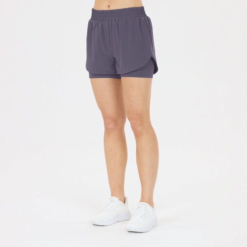 Women’s Yarol 2 In 1 Shorts|Graystone|X-Small|Small|Medium|Large