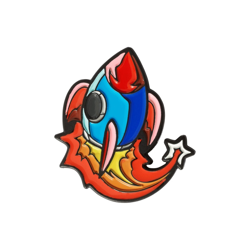 Rocket Golf Ball Marker|Blue/Red|One Size