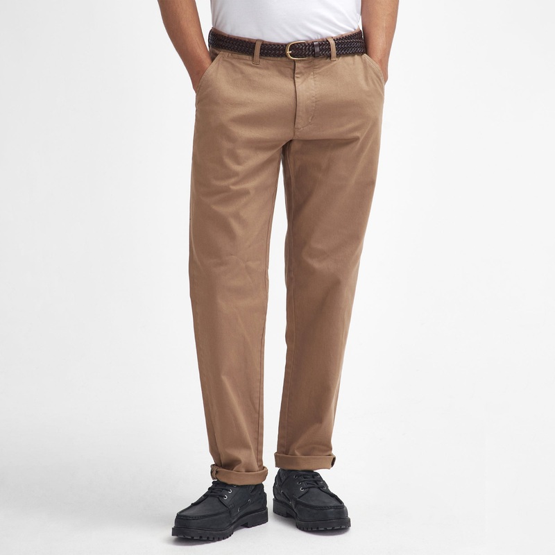 Washed Stretch Twill Tailored Fit Trouser