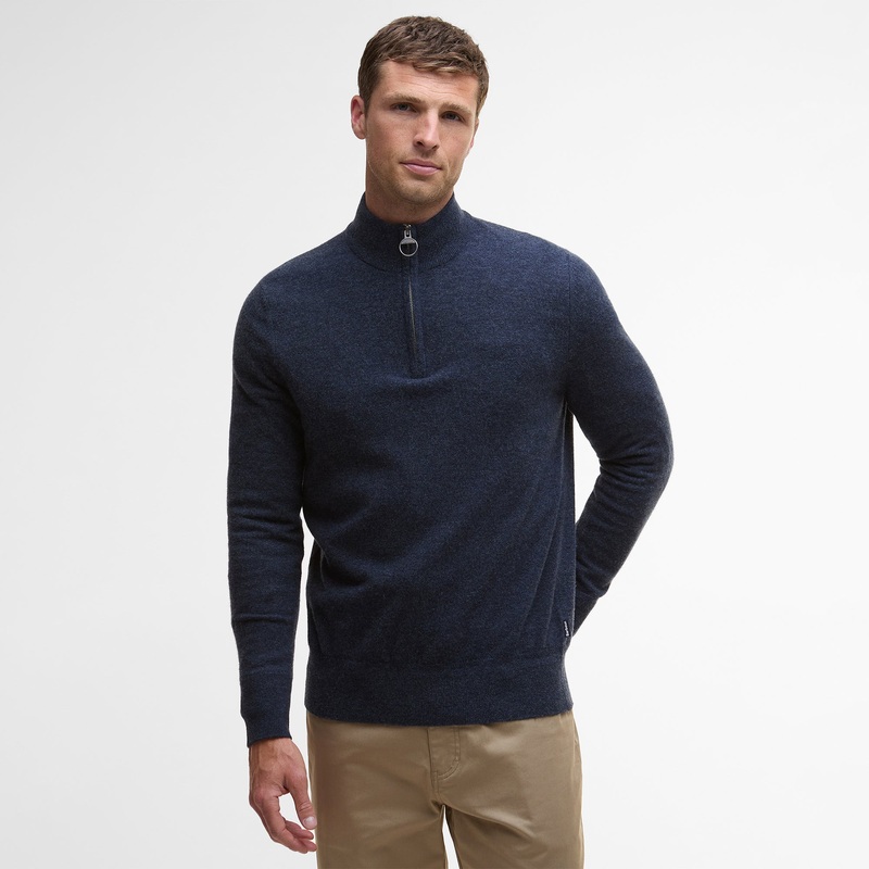 Waterbury Half Zip Sweater|Navy|Medium|Large|X-Large