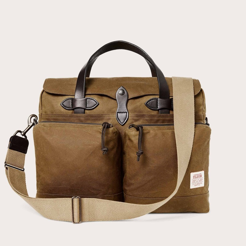 24 Hour Tin Cloth Briefcase|Dark Tan|One Size