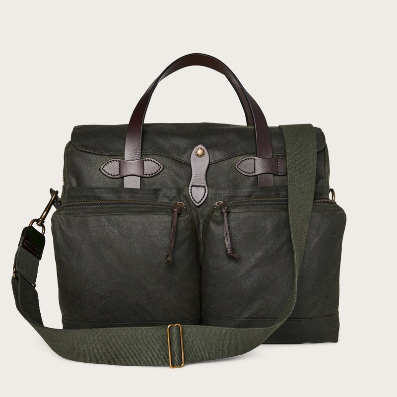 24 Hour Tin Cloth Briefcase|Otter Green|One Size