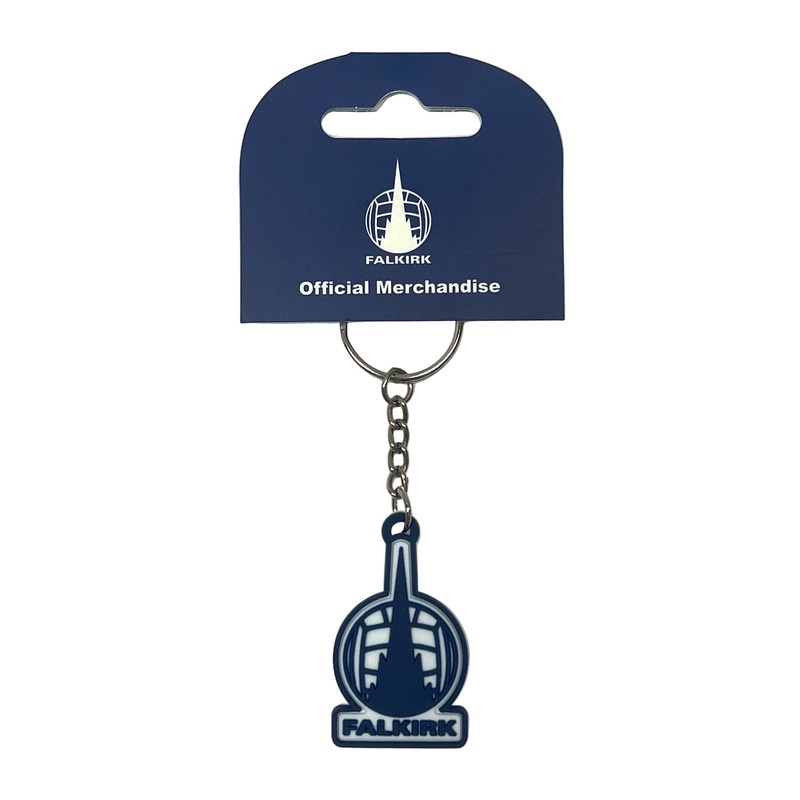 Falkirk Crest Keyring|Navy/White|One Size
