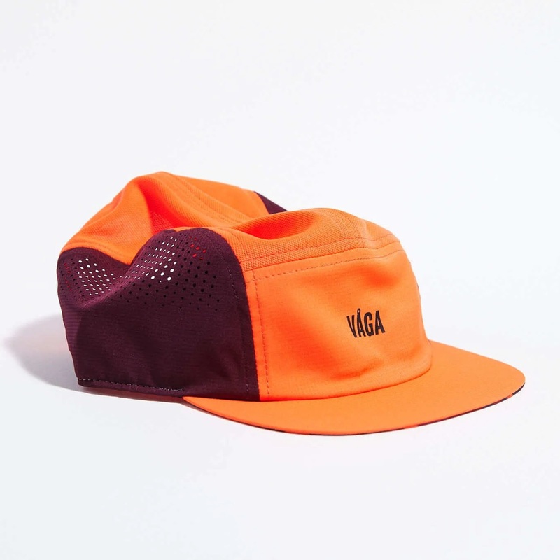 Feather Racing Cap|Neon Orange/Plum|One Size