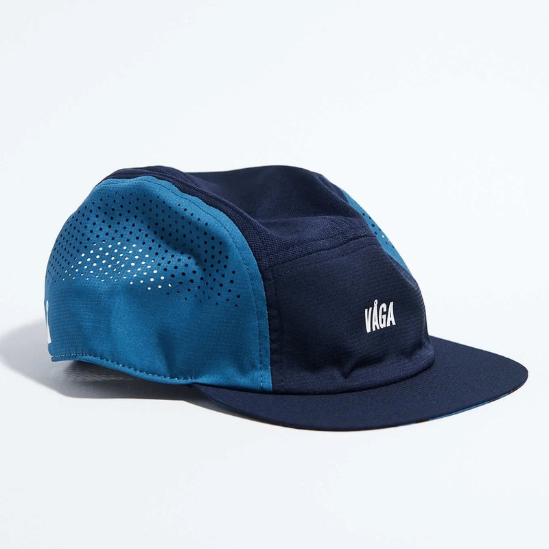 Feather Racing Cap|Teal/Navy Blue|One Size
