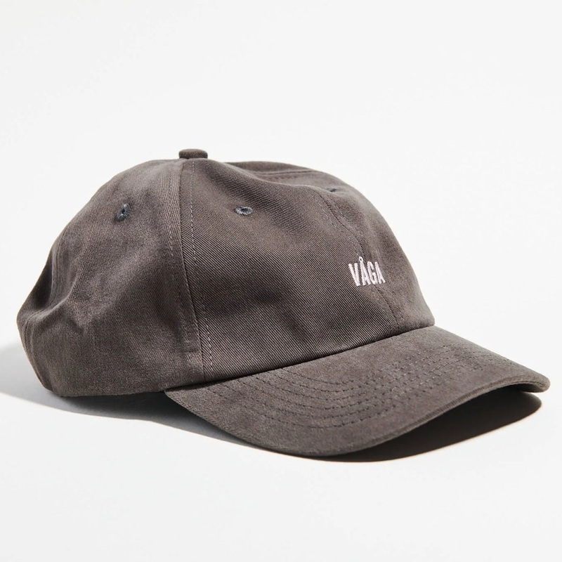 Washed Cotton Cap|Washed Charcoal/Black|One Size