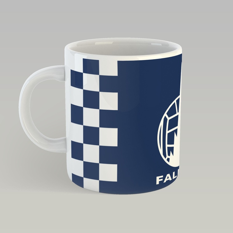 Falkirk Chequered Mug|Navy/White|One Size