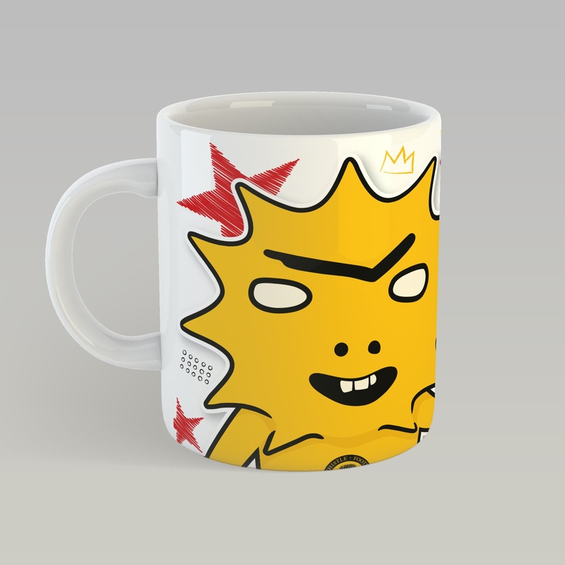 Kingsley Mug|White/Yellow|One Size