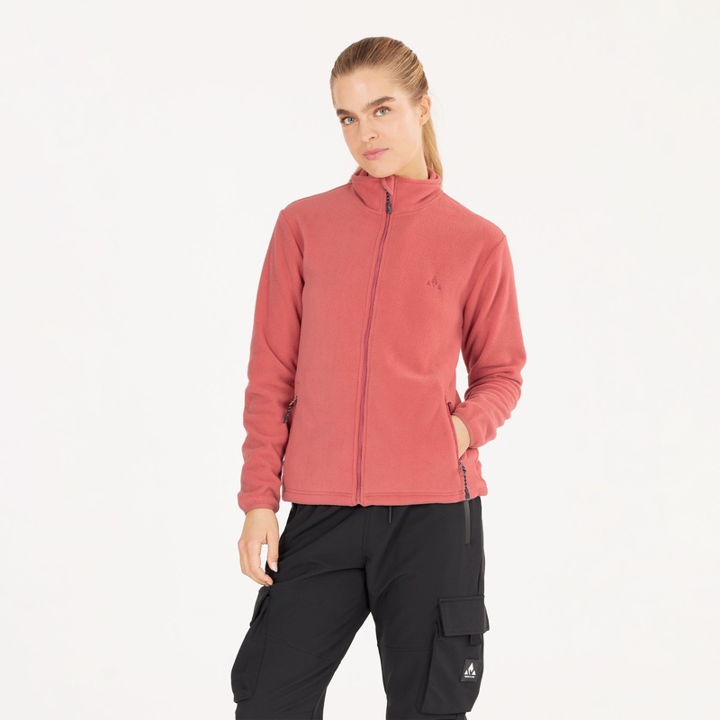 Women’s Cocoon Fleece Jacket|Dusty Cedar|X-Small|Small|Medium|Large