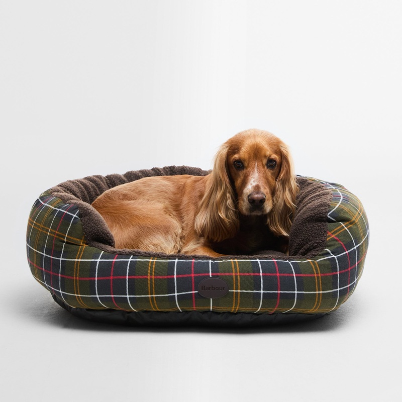 Dog Snuggle Bed 30|Classic Tartan|30in