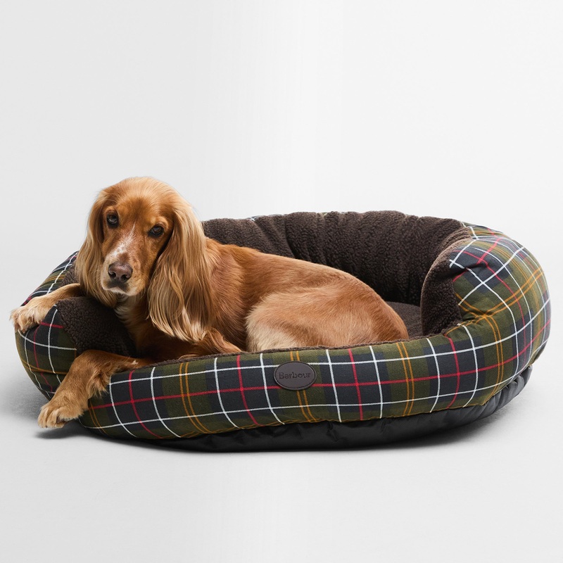 Dog Snuggle Bed 35|Classic Tartan|35in