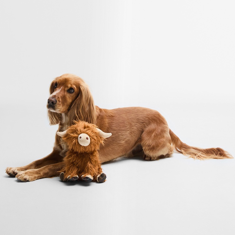 Highland Cow Dog Toy|Brown Classic|One Size