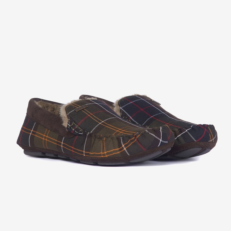 Monty Moccasin Slipper|Classic Tartan|UK7|UK8|UK9|UK10|UK11