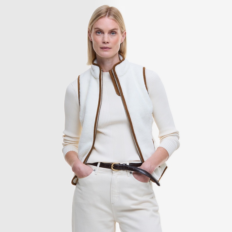 Burford Fleece Gilet Womens|Winter Pearl/Classic|UK8|UK10|UK12|UK14|UK16