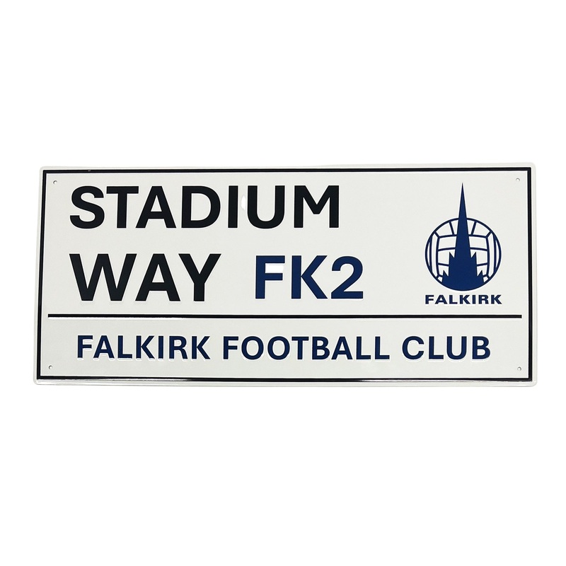 Falkirk Stadium Street Sign|White|One Size