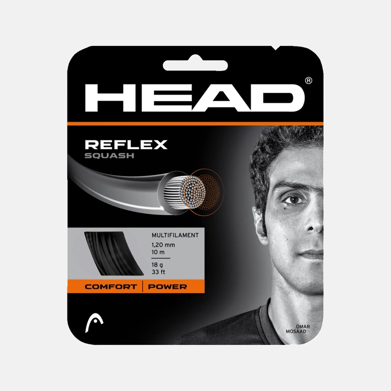 Reflex Squash String|Black|16/1.30mm