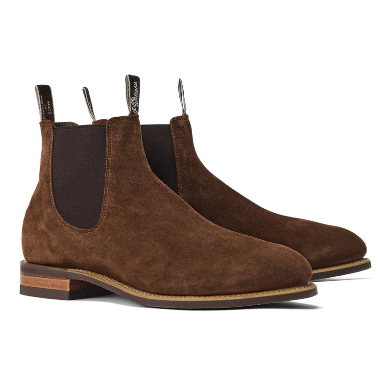Suede Turnout Boots|Brown|UK8|UK8.5|UK9|UK9.5|UK10|UK10.5|UK11